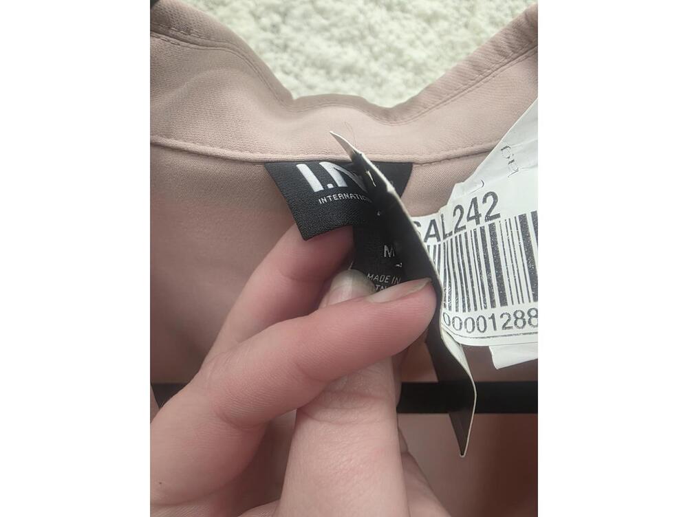 I.N.C. INTERNATIONAL CONCEPTS 34-SLEEVE BLAZER, PALE MAUVE M - Picture 3 of 5